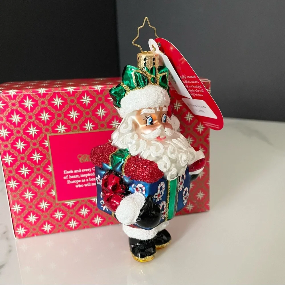 Santa's Surprise Ornament by Christopher Radko